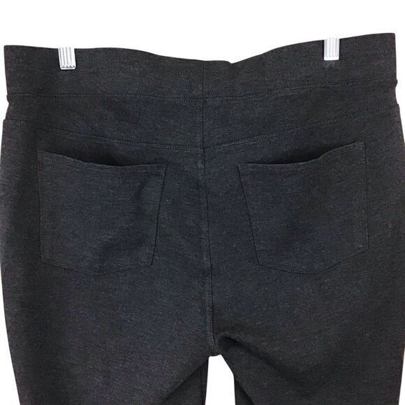 Seven7 Charcoal Gray Pull On Ponte Leggings L - Picture 4 of 11